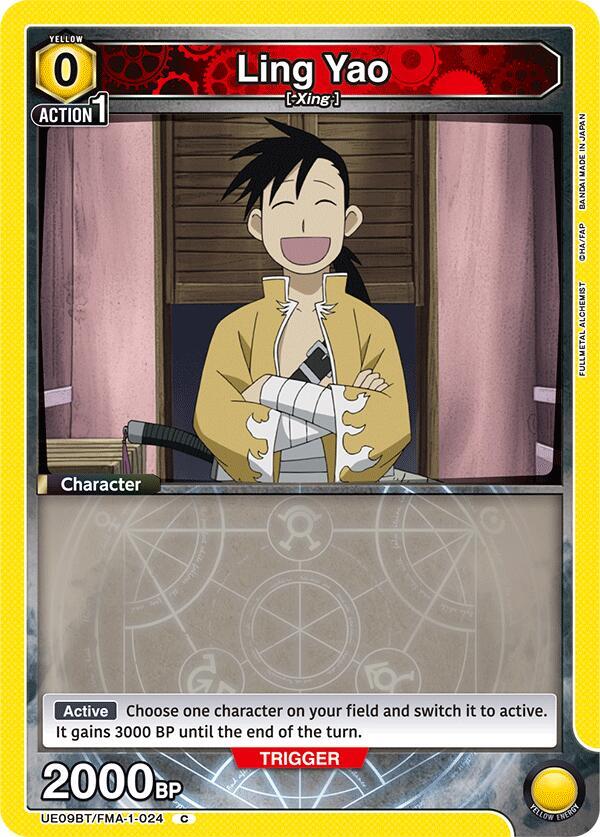 Ling Yao UE09BT/FMA-1-024 card from UE09BT: FULLMETAL ALCHEMIST