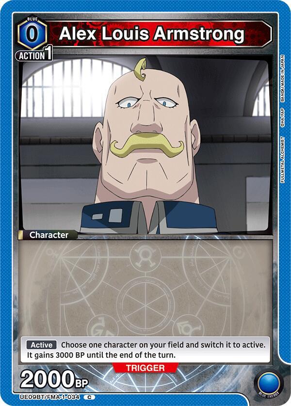 Alex Louis Armstrong UE09BT/FMA-1-034 card from UE09BT: FULLMETAL ALCHEMIST