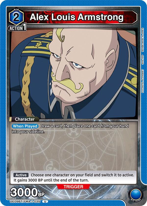 Alex Louis Armstrong UE09BT/FMA-1-035 card from UE09BT: FULLMETAL ALCHEMIST
