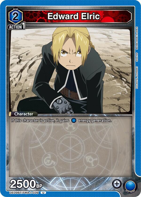 Edward Elric UE09BT/FMA-1-039 card from UE09BT: FULLMETAL ALCHEMIST