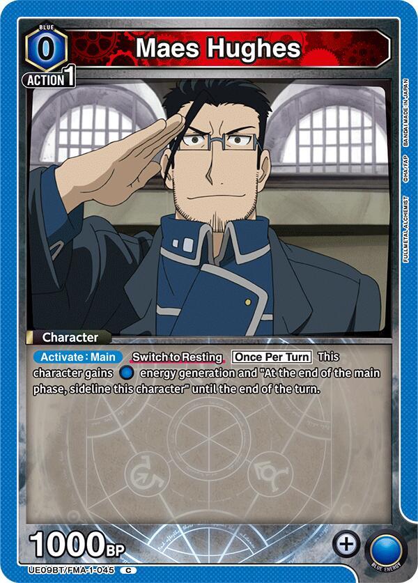 Maes Hughes UE09BT/FMA-1-045 card from UE09BT: FULLMETAL ALCHEMIST