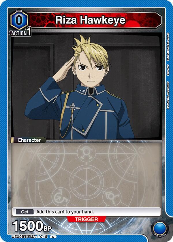 Riza Hawkeye UE09BT/FMA-1-048 card from UE09BT: FULLMETAL ALCHEMIST