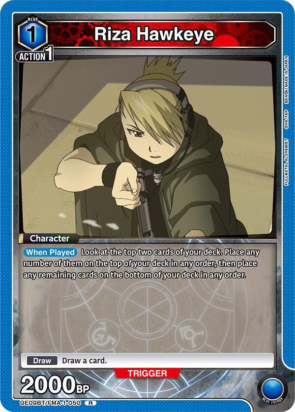 Riza Hawkeye UE09BT/FMA-1-050 card from UE09BT: FULLMETAL ALCHEMIST