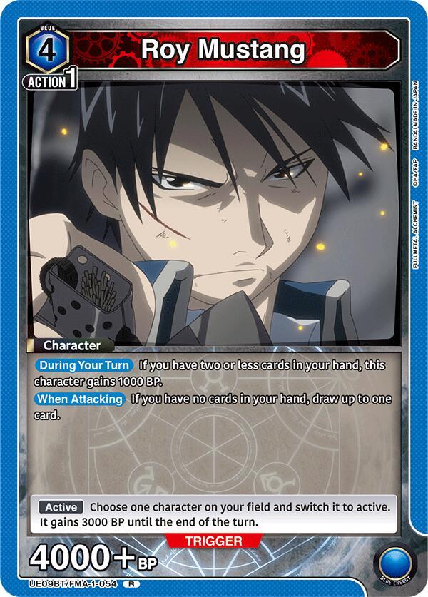 Roy Mustang UE09BT/FMA-1-054 card from UE09BT: FULLMETAL ALCHEMIST