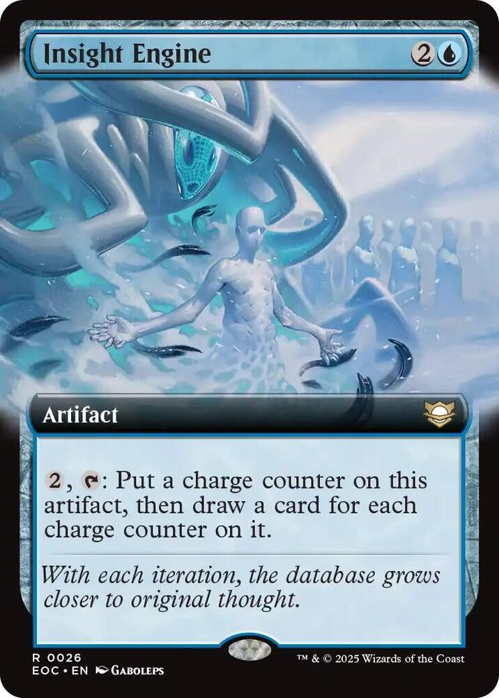 Insight Engine (Extended Art) 26 card from Commander: Edge of Eternities