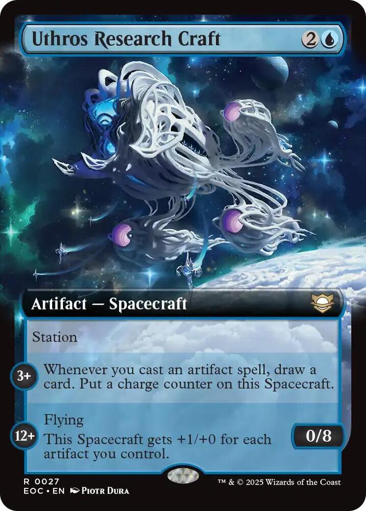 Uthros Research Craft (Extended Art) 27 card from Commander: Edge of Eternities