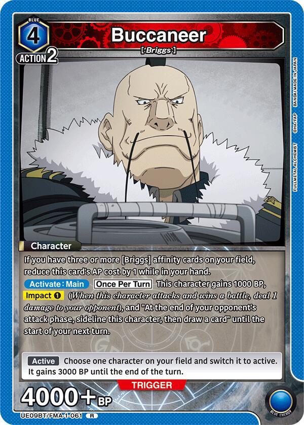 Buccaneer UE09BT/FMA-1-061 card from UE09BT: FULLMETAL ALCHEMIST