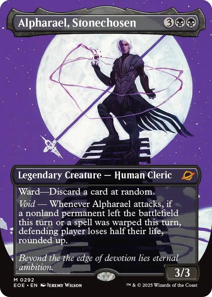 Alpharael, Stonechosen (Borderless) 292 card from Edge of Eternities
