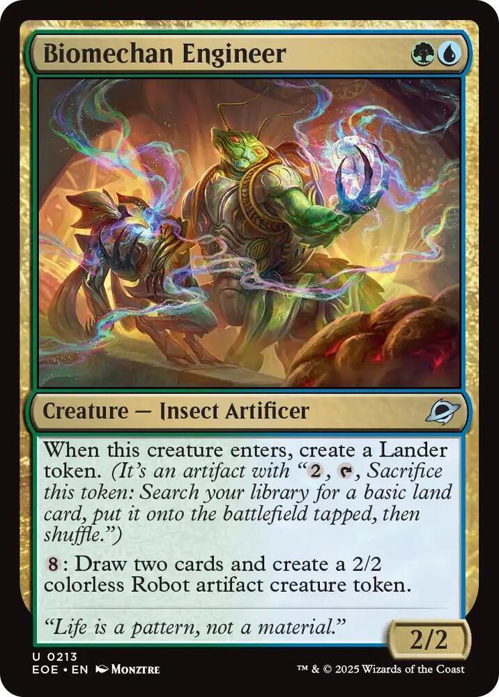 Biomechan Engineer 213 card from Edge of Eternities