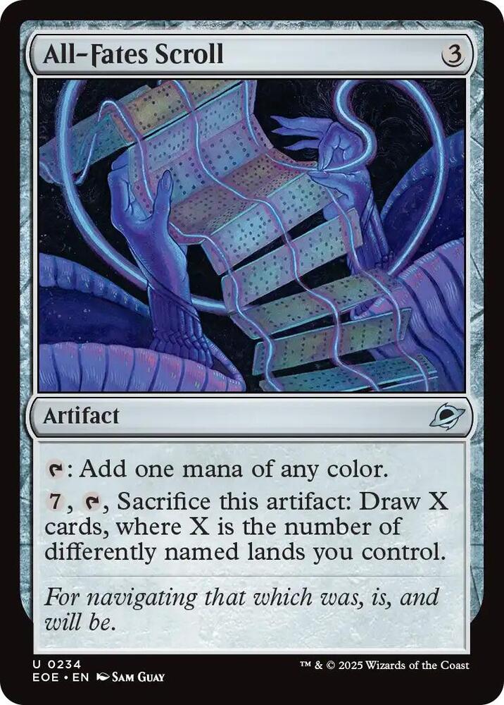 All-Fates Scroll 234 card from Edge of Eternities