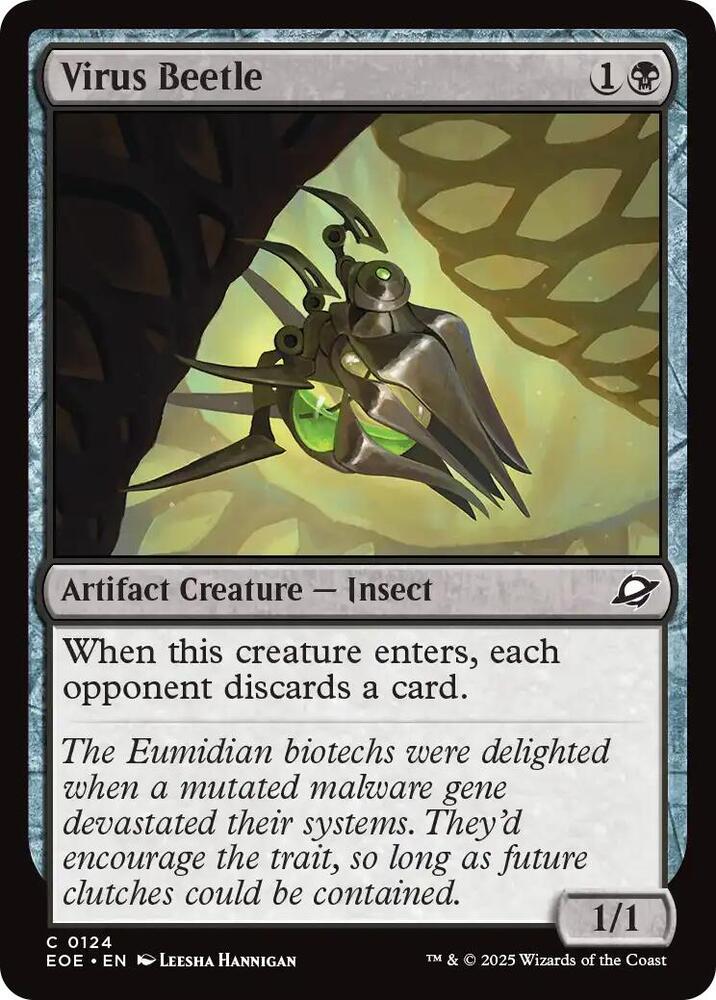 Virus Beetle 124 card from Edge of Eternities