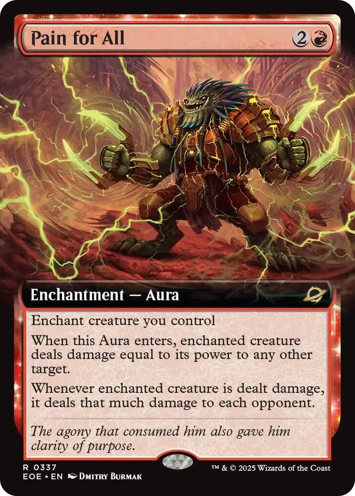 Pain for All (Extended Art) 337 card from Edge of Eternities