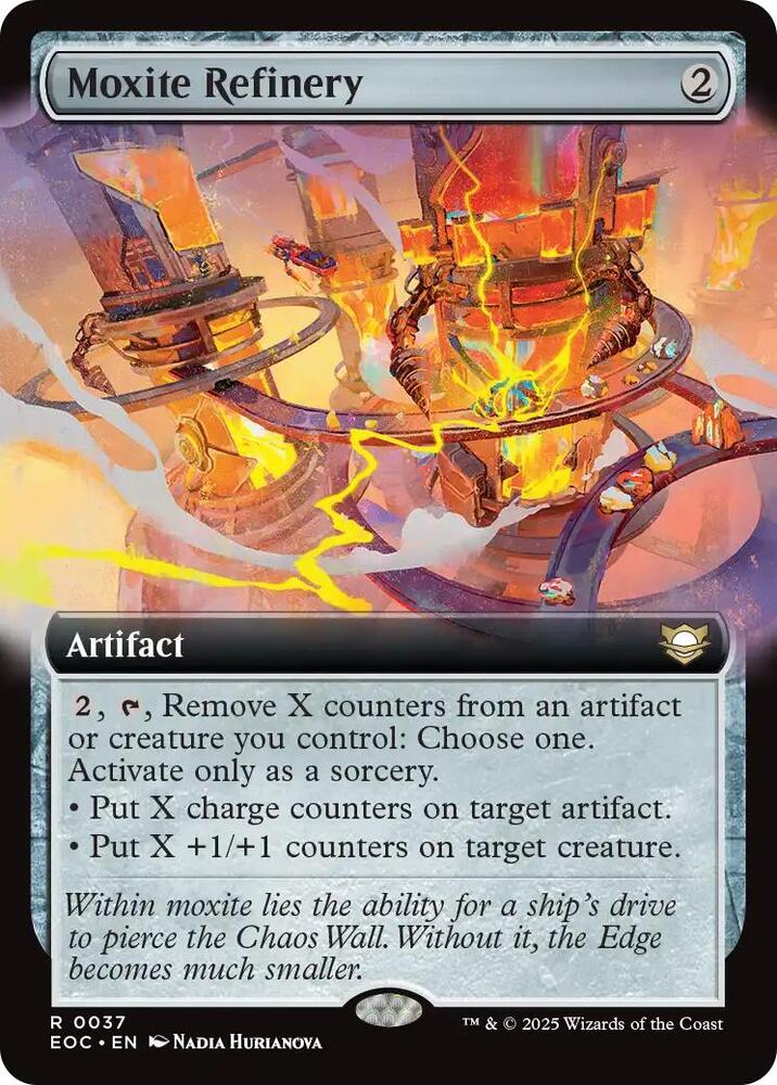 Moxite Refinery (Extended Art) 37 card from Commander: Edge of Eternities