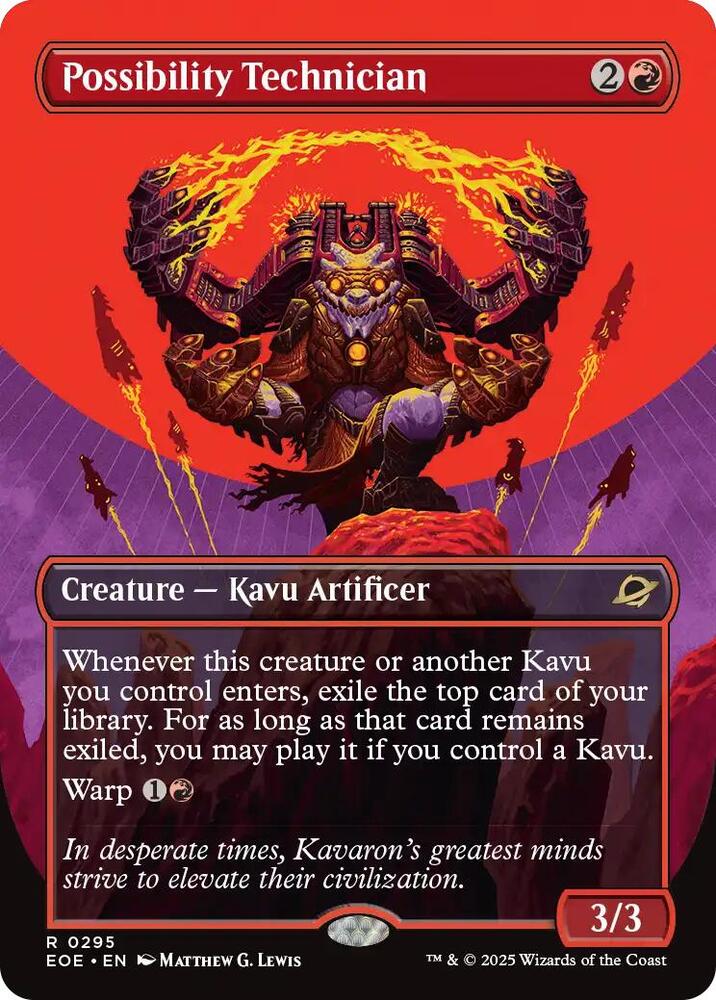 Possibility Technician (Borderless) 295 card from Edge of Eternities