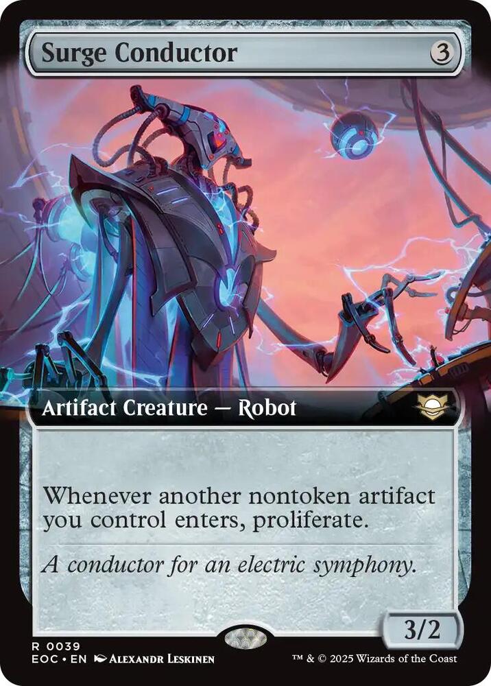 Surge Conductor (Extended Art) 39 card from Commander: Edge of Eternities