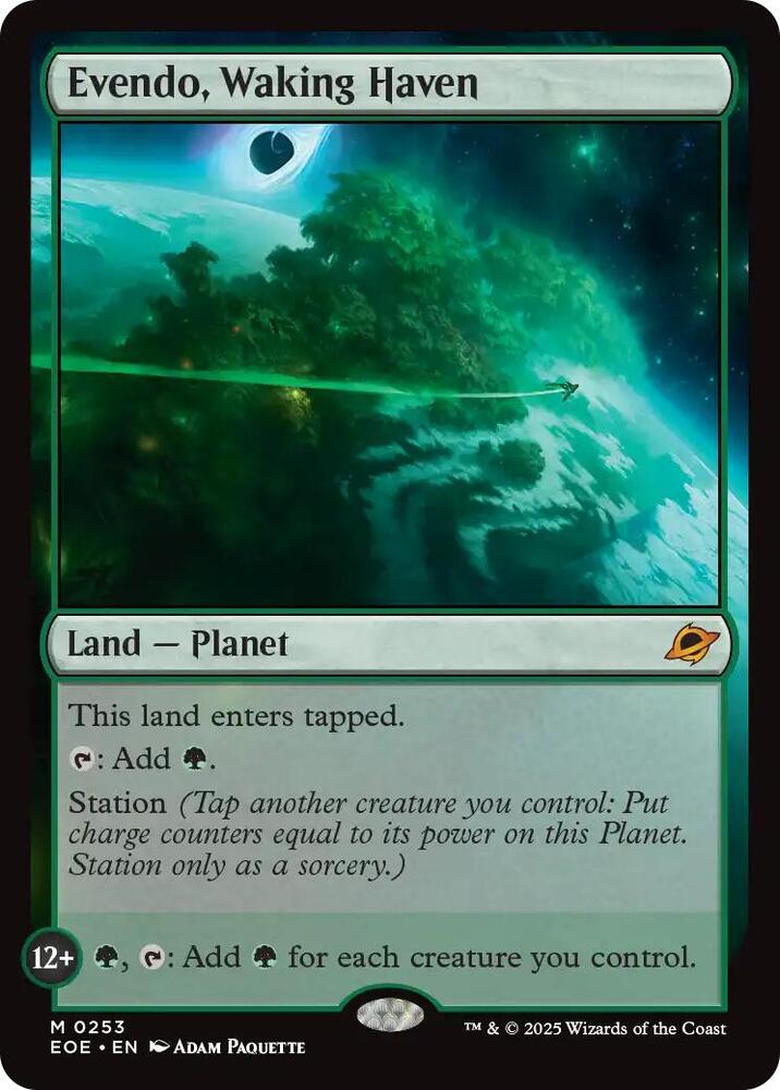 Evendo, Waking Haven 253 card from Edge of Eternities