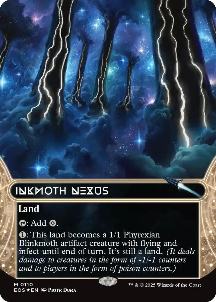 Inkmoth Nexus (Borderless) (Galaxy Foil) 110 card from Edge of Eternities: Stellar Sights