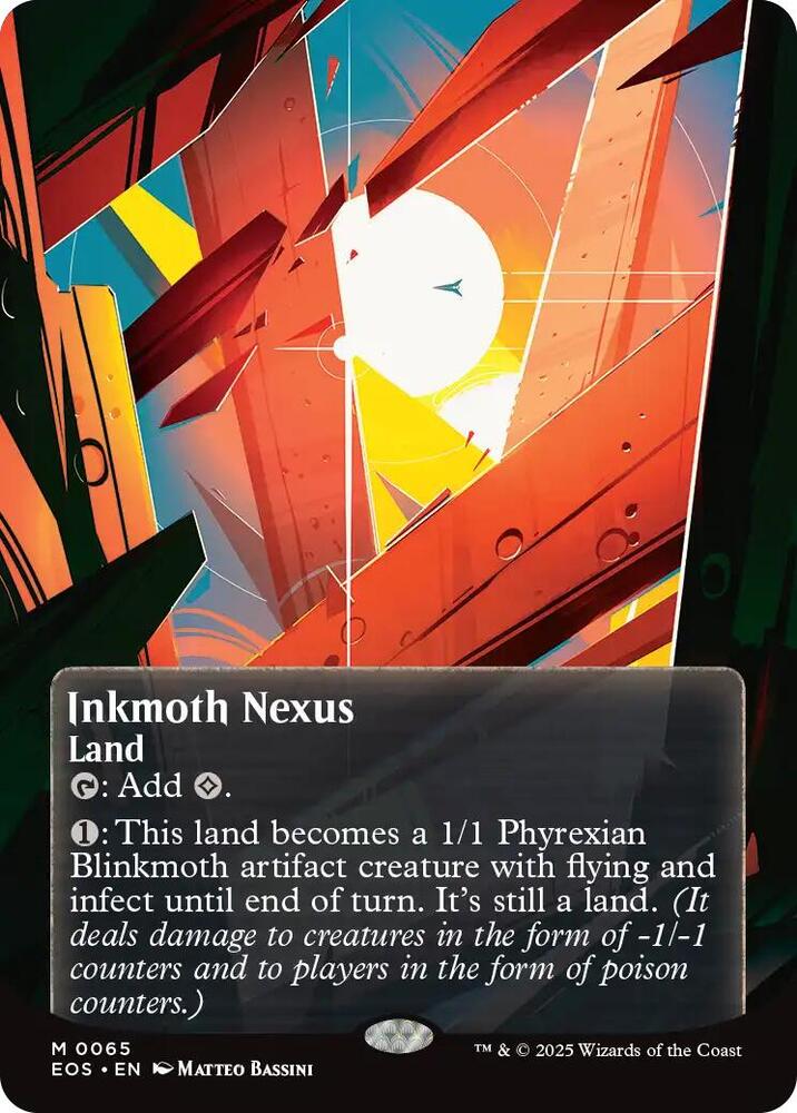 Inkmoth Nexus (Borderless) 65 card from Edge of Eternities: Stellar Sights