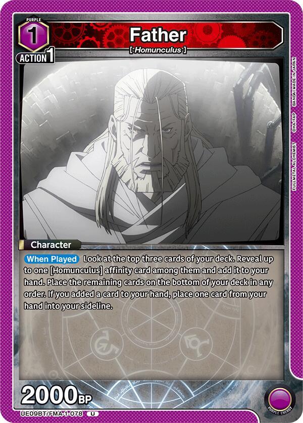 Father UE09BT/FMA-1-078 card from UE09BT: FULLMETAL ALCHEMIST