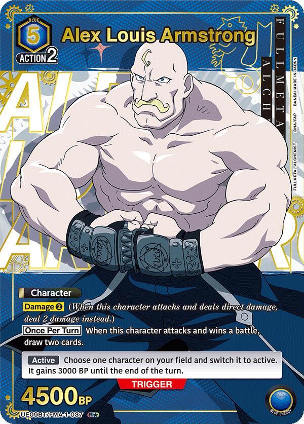 Alex Louis Armstrong (R*) UE09BT/FMA-1-037 card from UE09BT: FULLMETAL ALCHEMIST