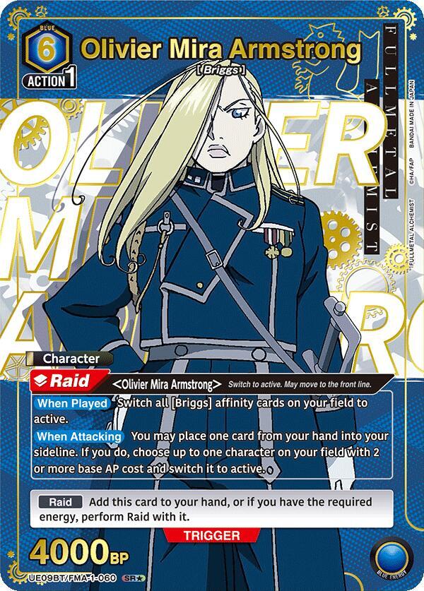 Olivier Mira Armstrong (SR*) UE09BT/FMA-1-060 card from UE09BT: FULLMETAL ALCHEMIST