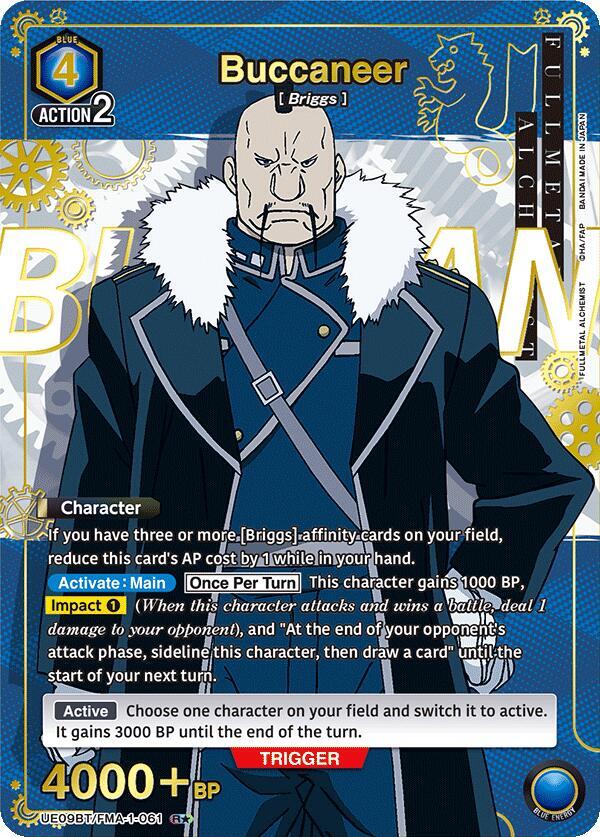 Buccaneer (R*) UE09BT/FMA-1-061 card from UE09BT: FULLMETAL ALCHEMIST