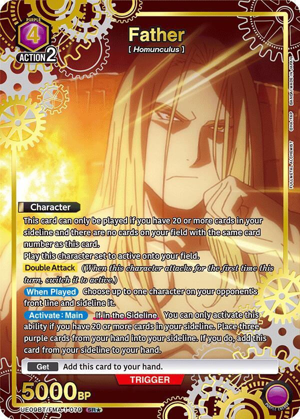Father (SR*) UE09BT/FMA-1-079 card from UE09BT: FULLMETAL ALCHEMIST