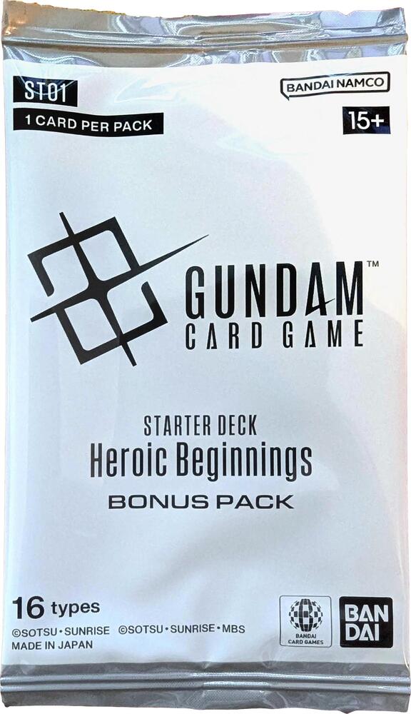 Starter Deck: Heroic Beginnings Bonus Pack card from Starter Deck 01: Heroic Beginnings