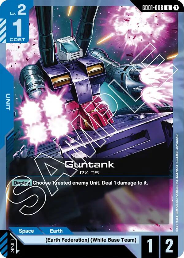 Guntank GD01-008 card from Newtype Rising