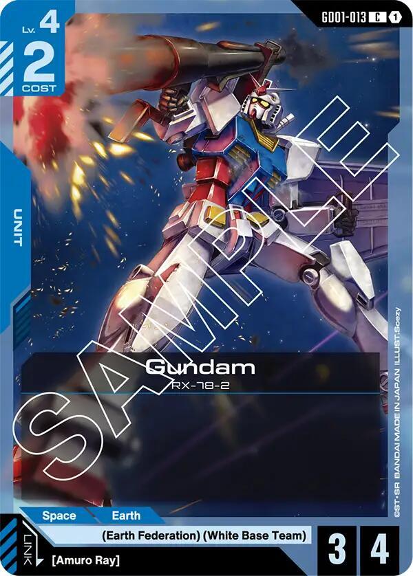 Gundam GD01-013 card from Newtype Rising