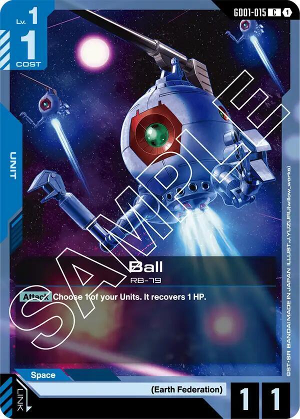 Ball GD01-015 card from Newtype Rising