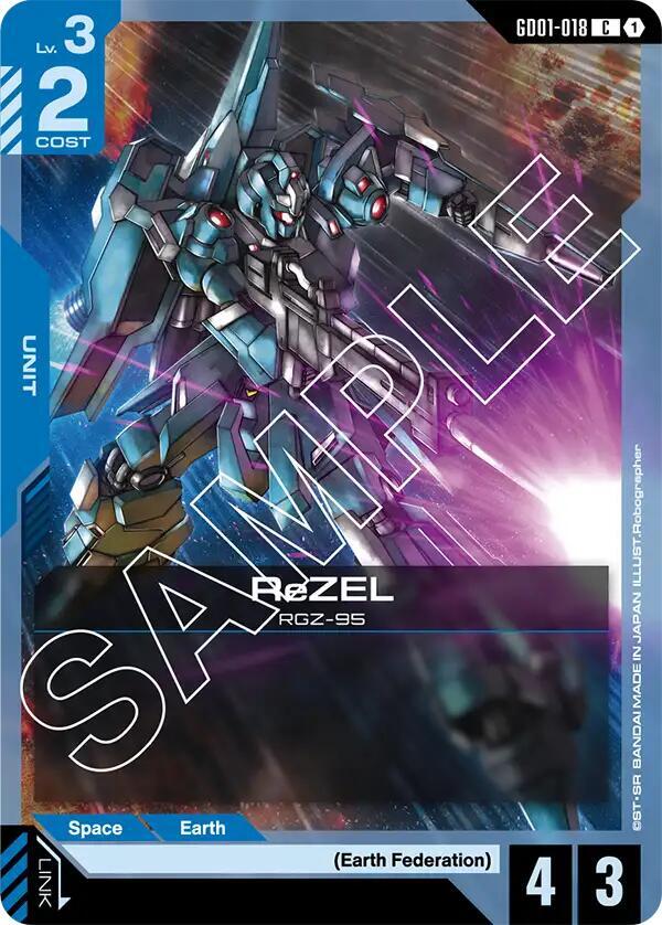 ReZEL GD01-018 card from Newtype Rising