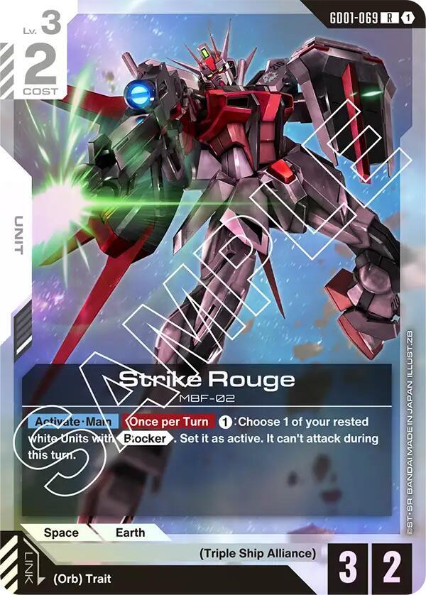 Strike Rouge GD01-069 card from Newtype Rising
