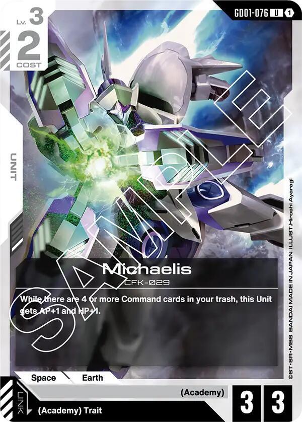 Michaelis GD01-076 card from Newtype Rising