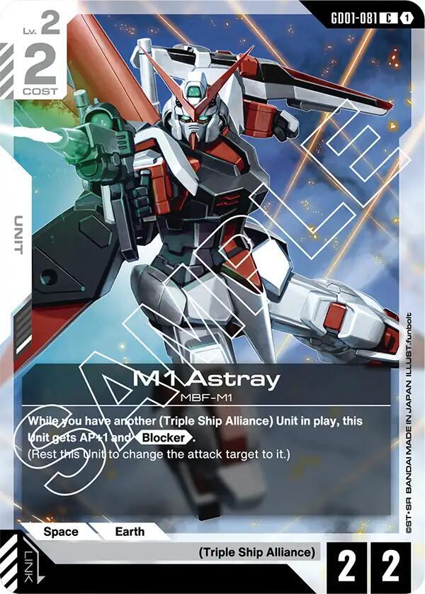 M1 Astray GD01-081 card from Newtype Rising