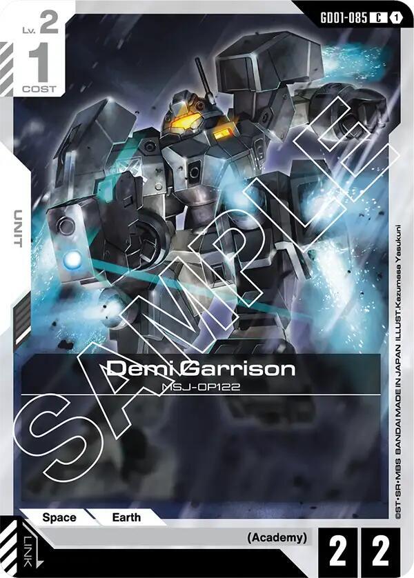 Demi Garrison GD01-085 card from Newtype Rising