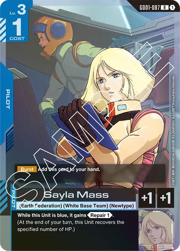 Sayla Mass GD01-087 card from Newtype Rising