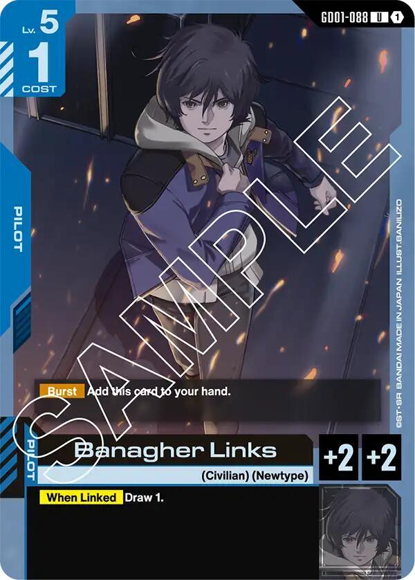 Banagher Links GD01-088 card from Newtype Rising