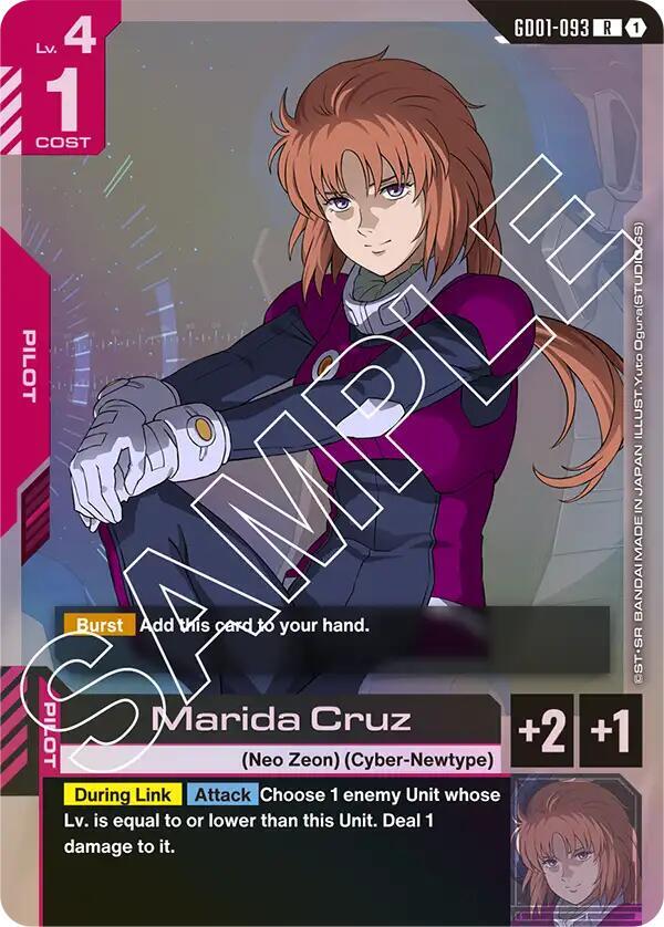 Marida Cruz GD01-093 card from Newtype Rising