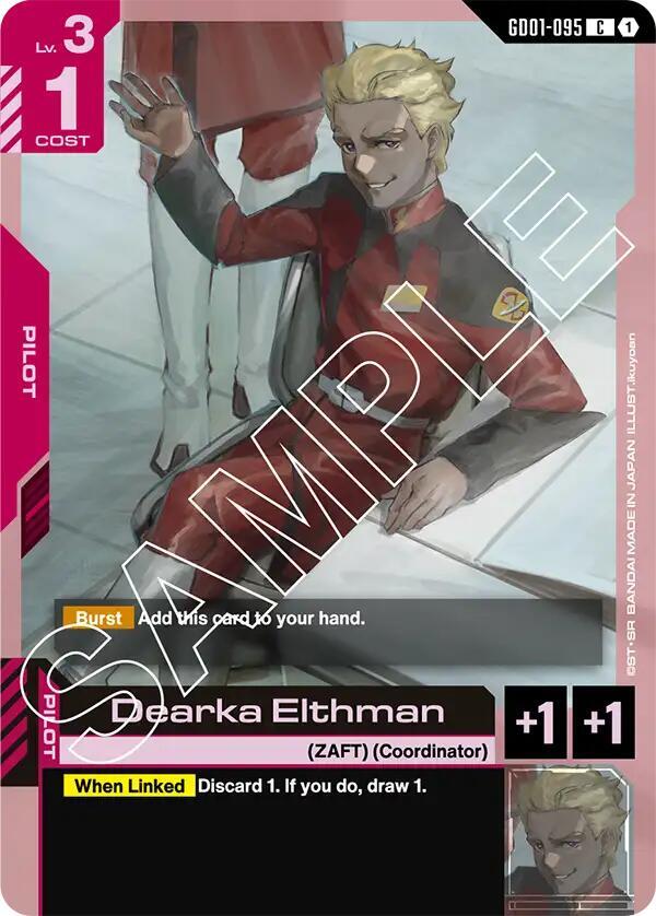 Dearka Elthman GD01-095 card from Newtype Rising
