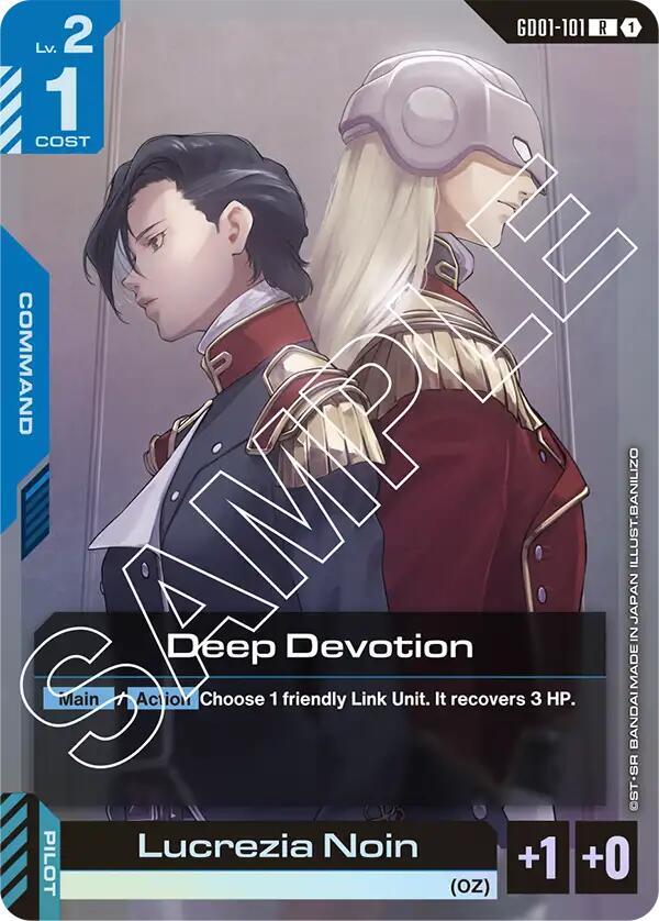 Deep Devotion GD01-101 card from Newtype Rising