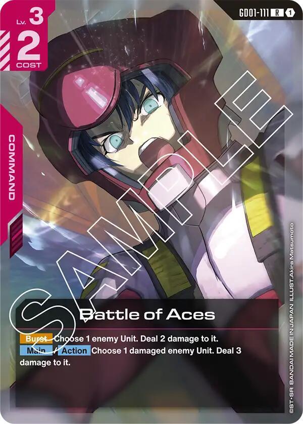 Battle of Aces GD01-111 card from Newtype Rising