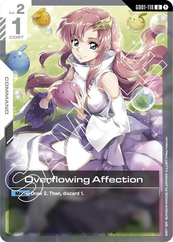 Overflowing Affection GD01-118 card from Newtype Rising