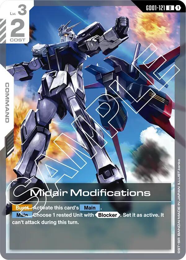 Midair Modifications GD01-121 card from Newtype Rising