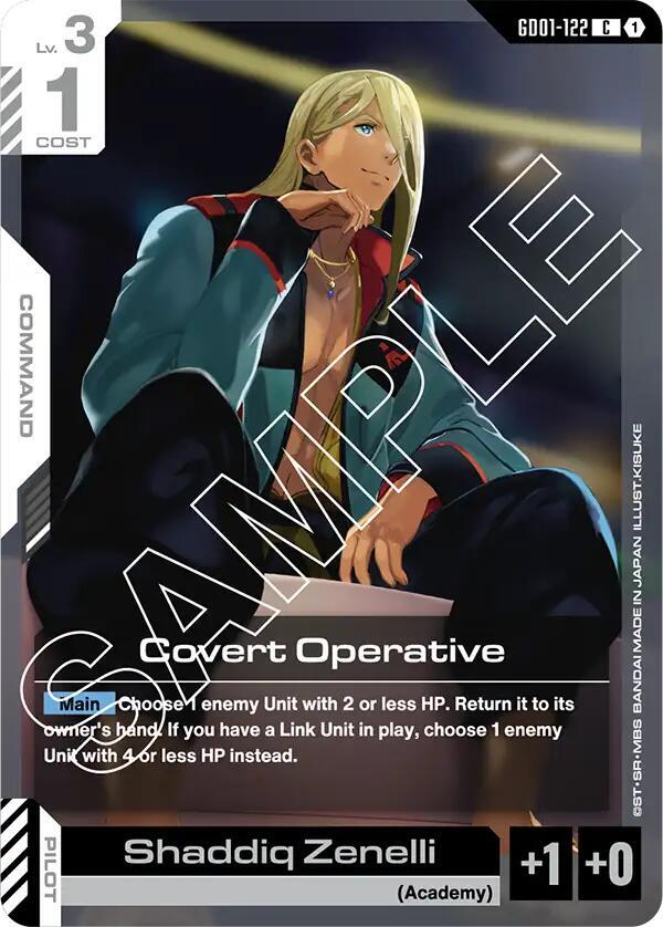 Covert Operative GD01-122 card from Newtype Rising