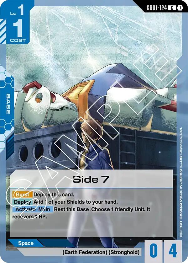 Side 7 GD01-124 card from Newtype Rising