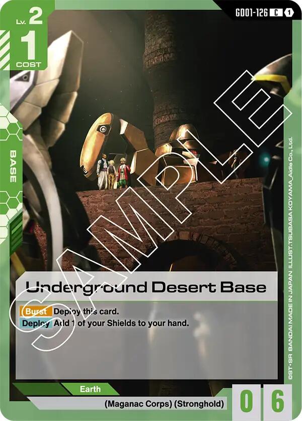 Underground Desert Base GD01-126 card from Newtype Rising