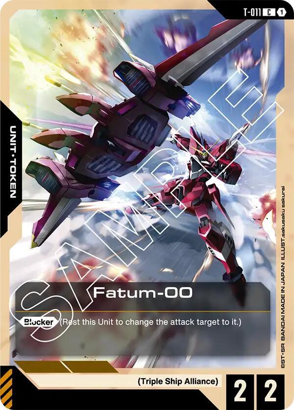 Fatum-00 Token T-011 card from Newtype Rising