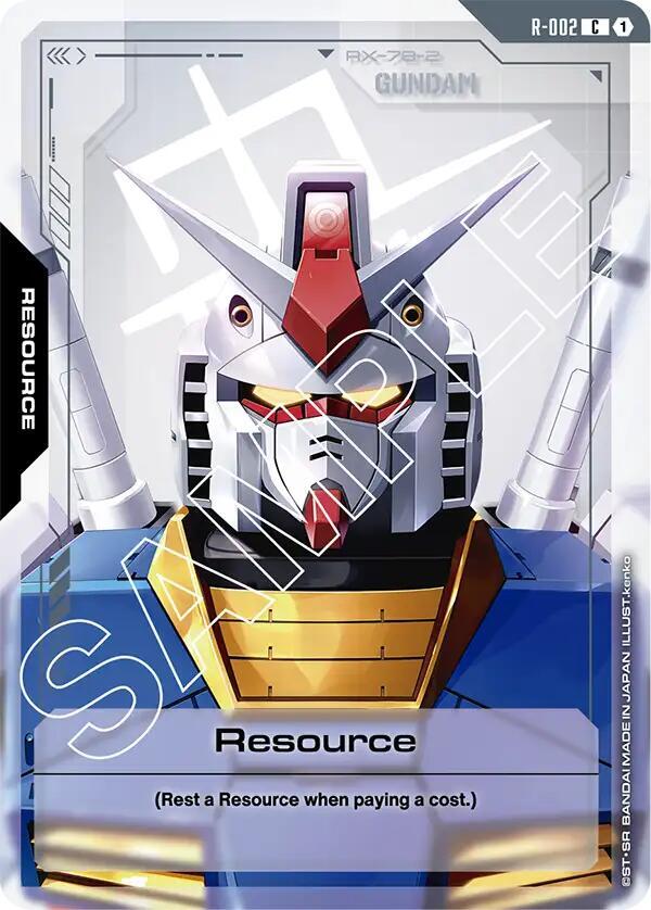 Resource R-002 card from Newtype Rising
