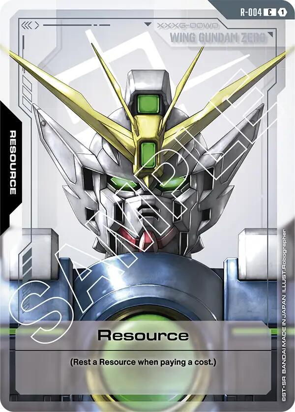 Resource R-004 card from Newtype Rising